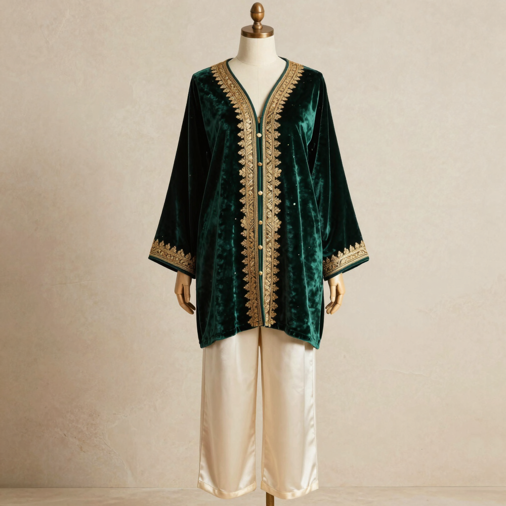 Le Karakou Moderne Vert Émeraude