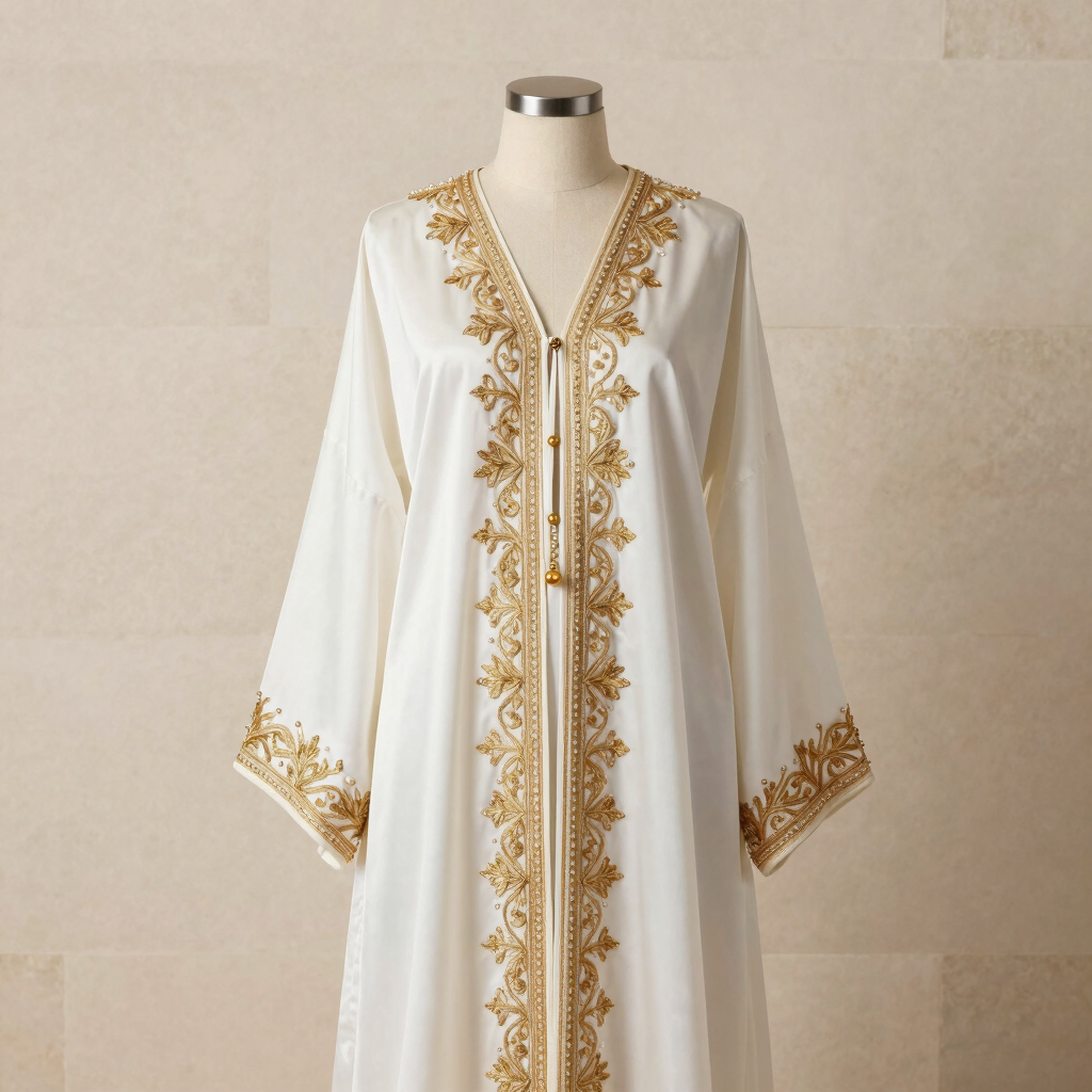Le Caftan Royal Ivoire et Or