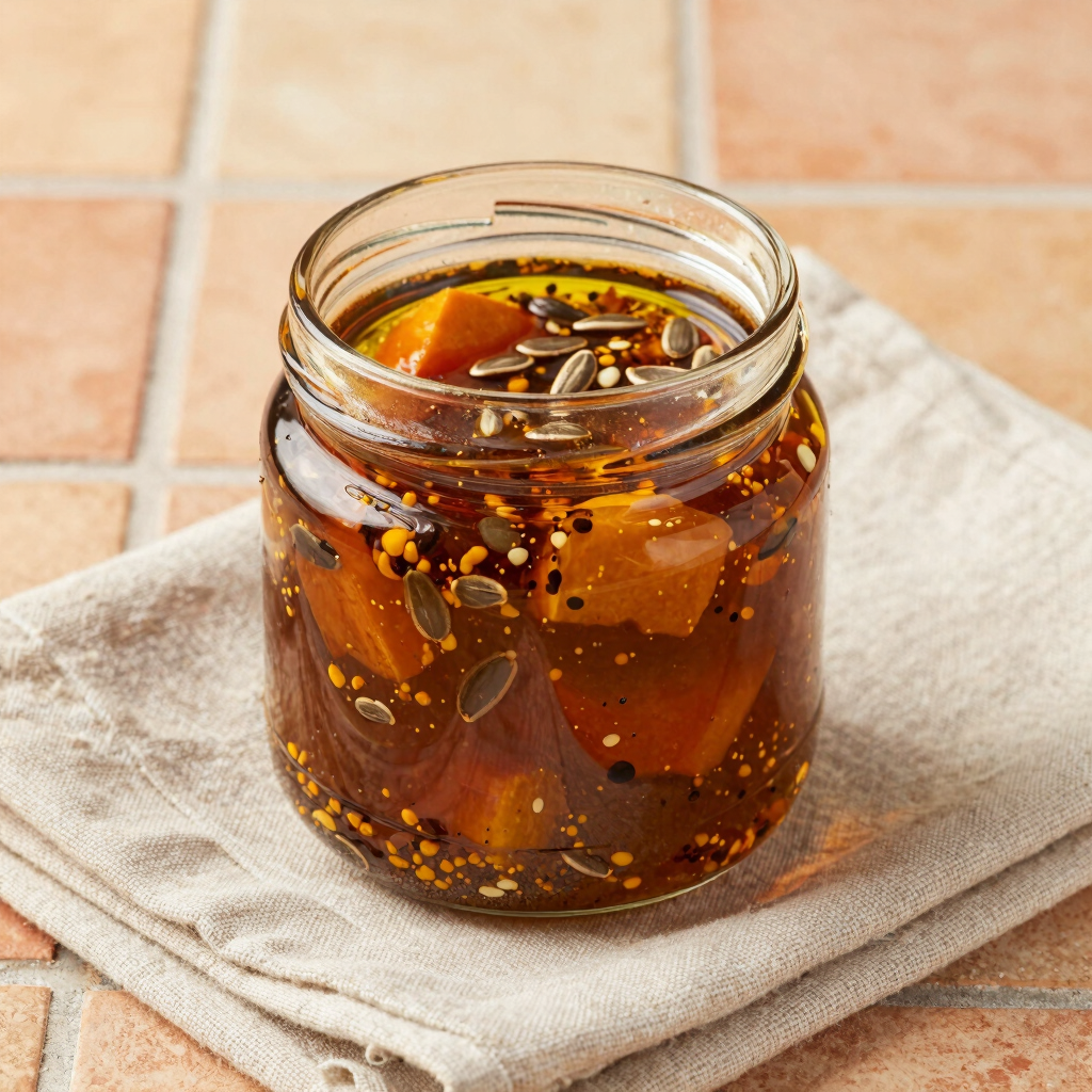 Salsa Macha de Girasol y Pepitas
