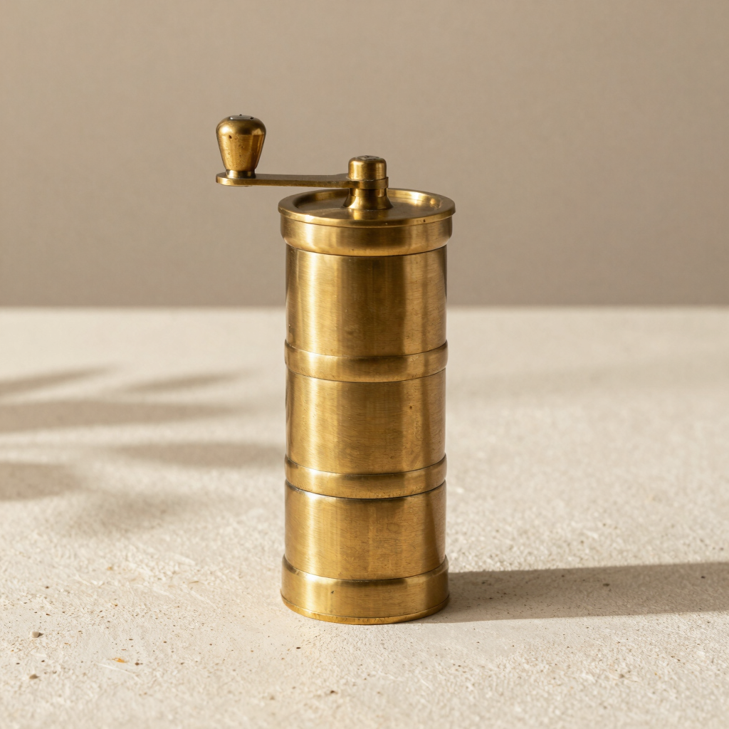 Serpentine Brass Herb Grinder