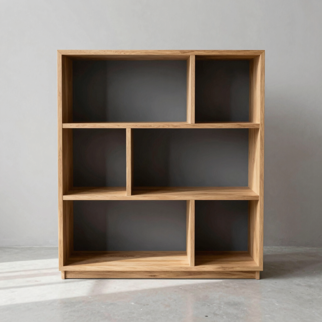 Modular Oak Wall Cubby Shelves