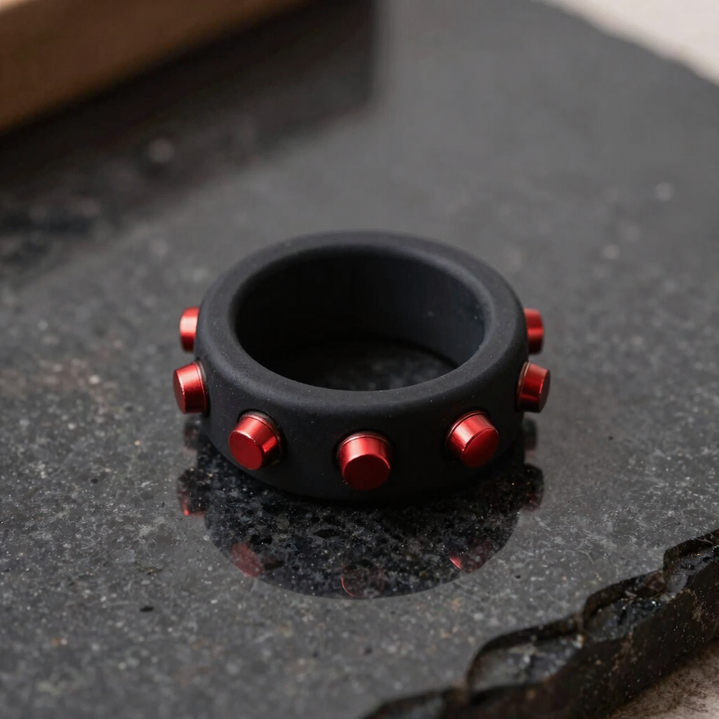 Anillo Vibrador Acero y Oro Rouge