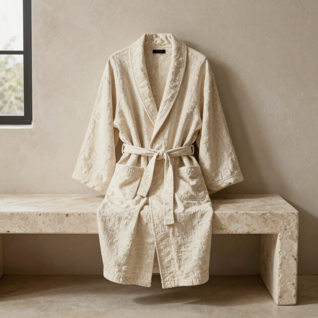 the organic linen robe