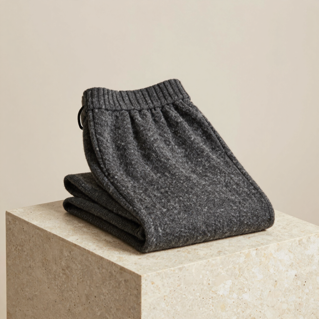 the knitted cashmere trouser