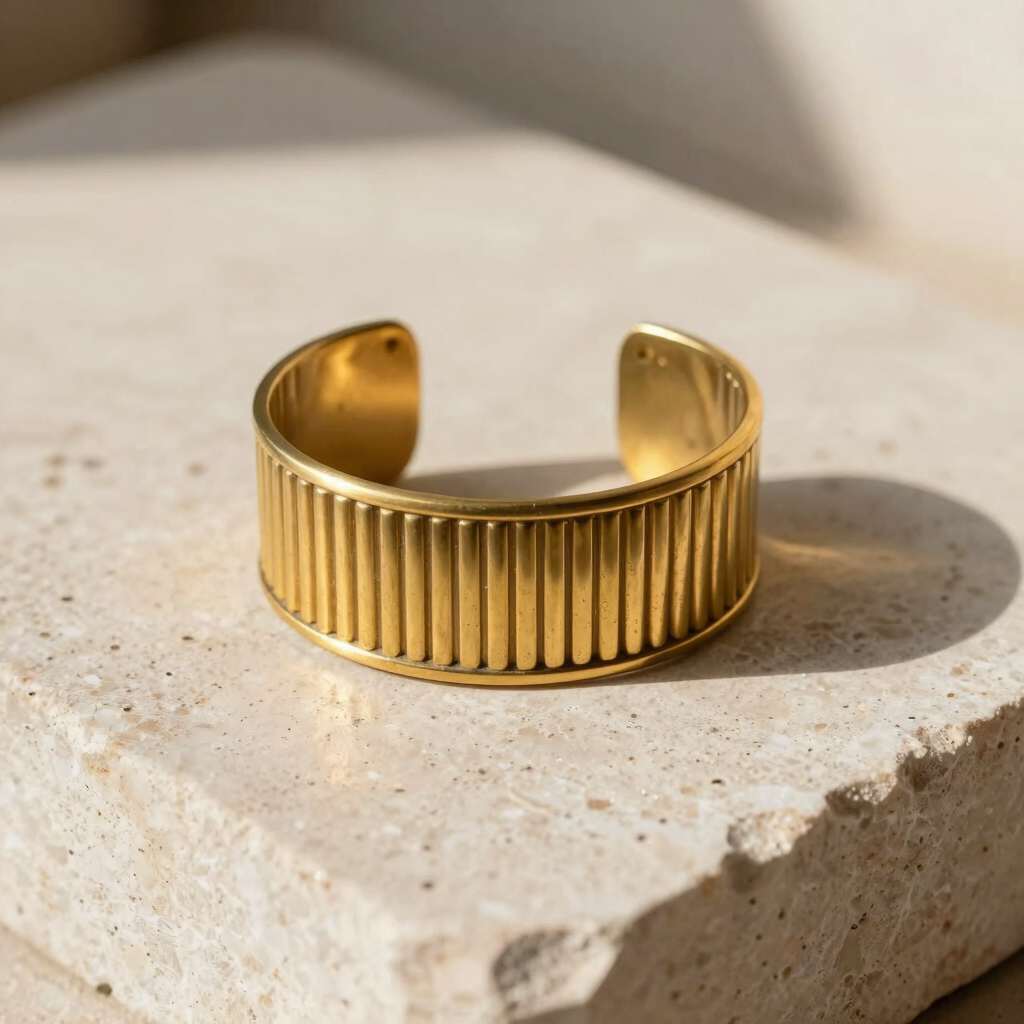Lumi Ribbed Cuff Bracelet