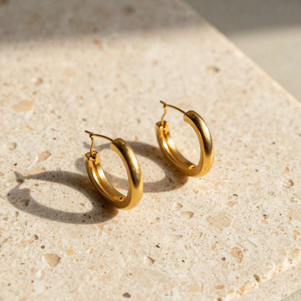 Sienna Organic Hoop Earrings