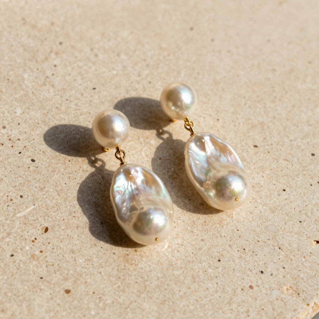 Elysian Pearl Drop Earrings