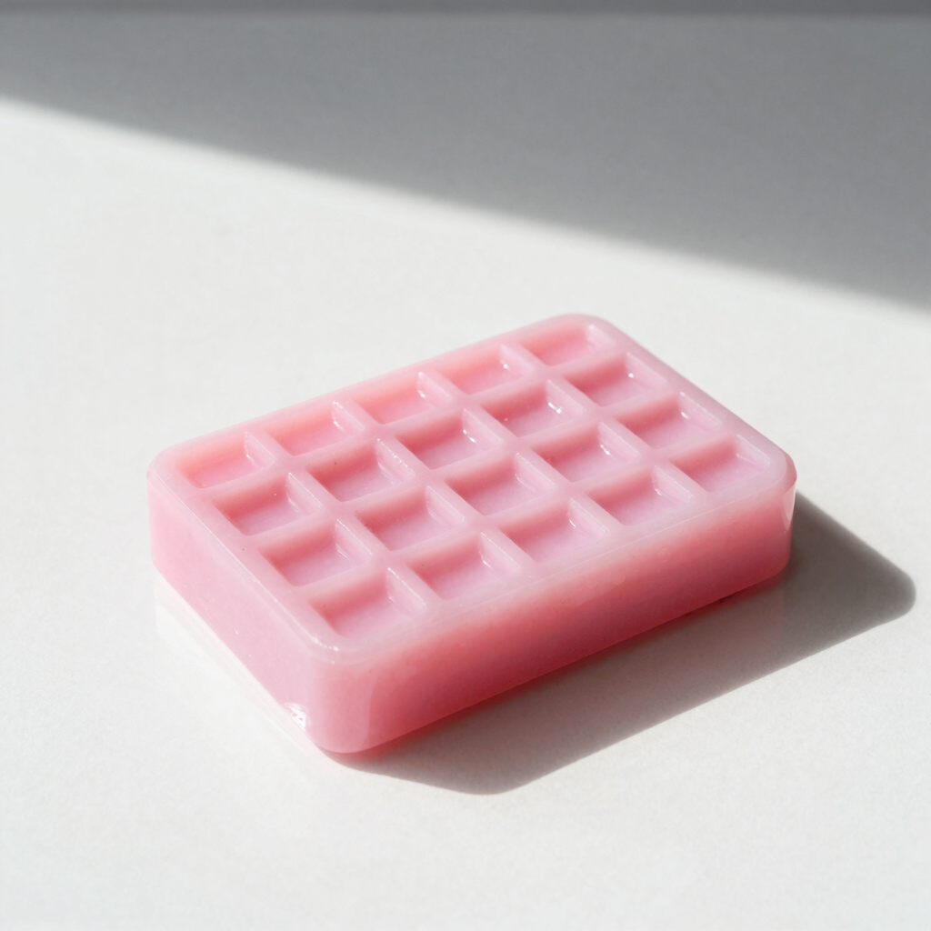 Bubblegum Pink Grid Dish
