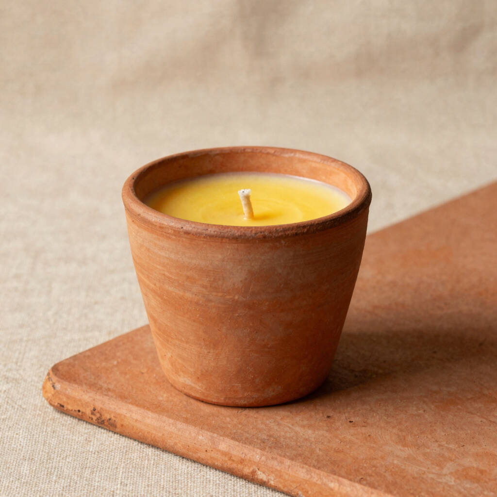 Vela Aromática Cera de Abelha e Capim-Limão