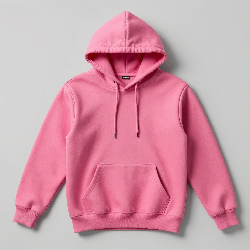 Sudadera con Capucha Rosa Vibrante