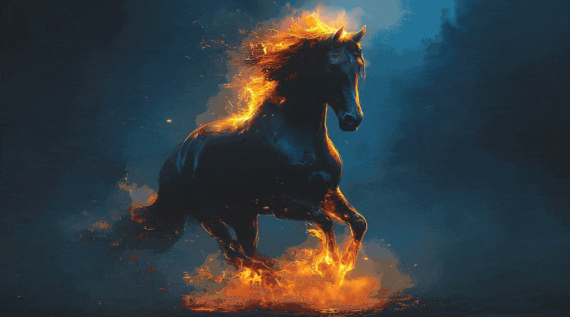 firehorse image represents dynamic creativity