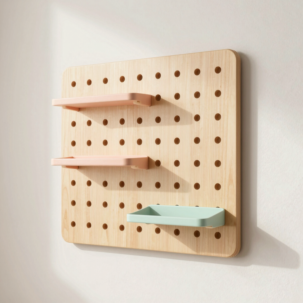 Grid Plywood Pegboard