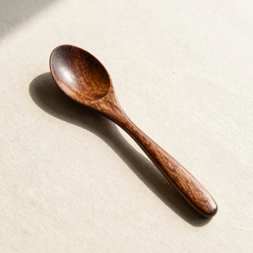 Hand-Carved Walnut Spoon