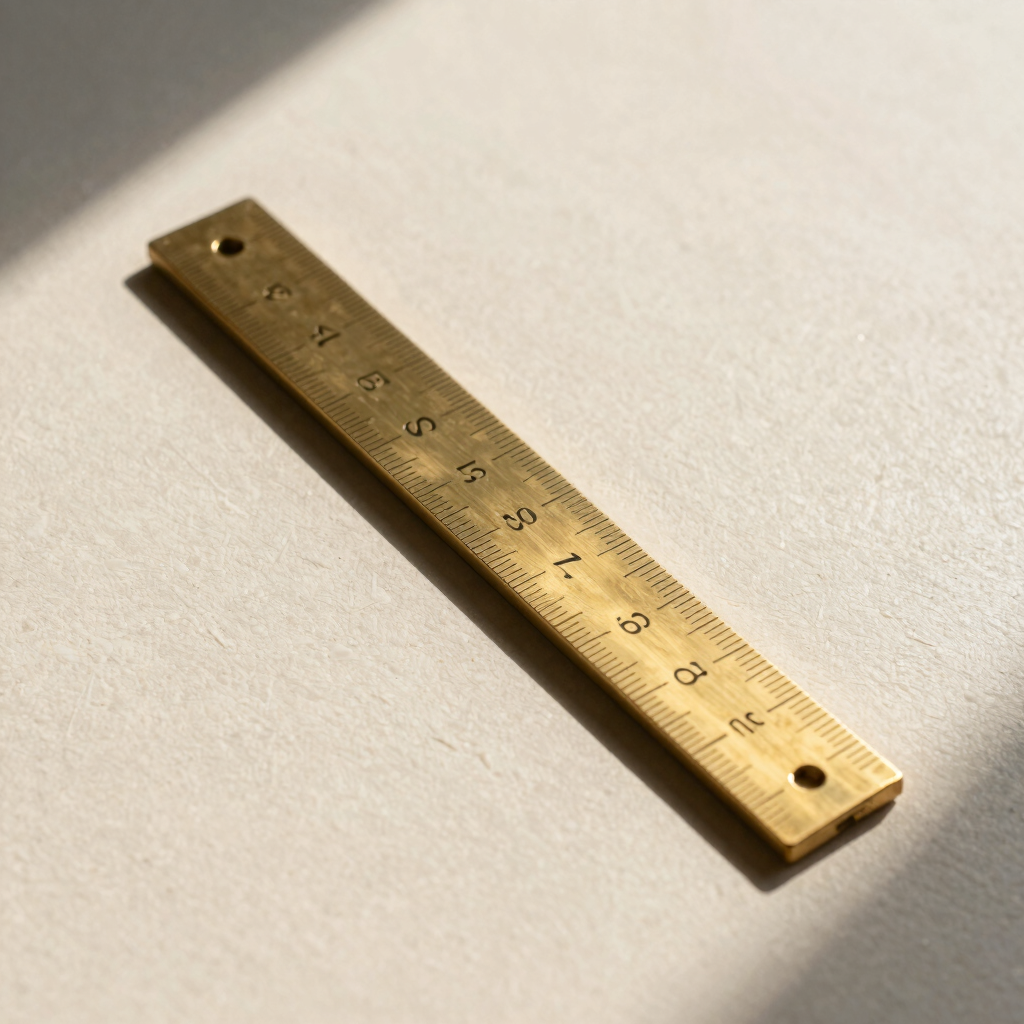 Forged Brass Pocket Ruler