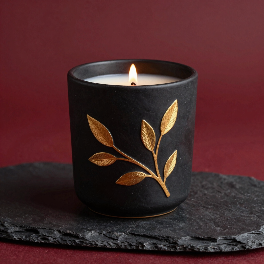 Sacred Cedarwood & Amber Scented Candle