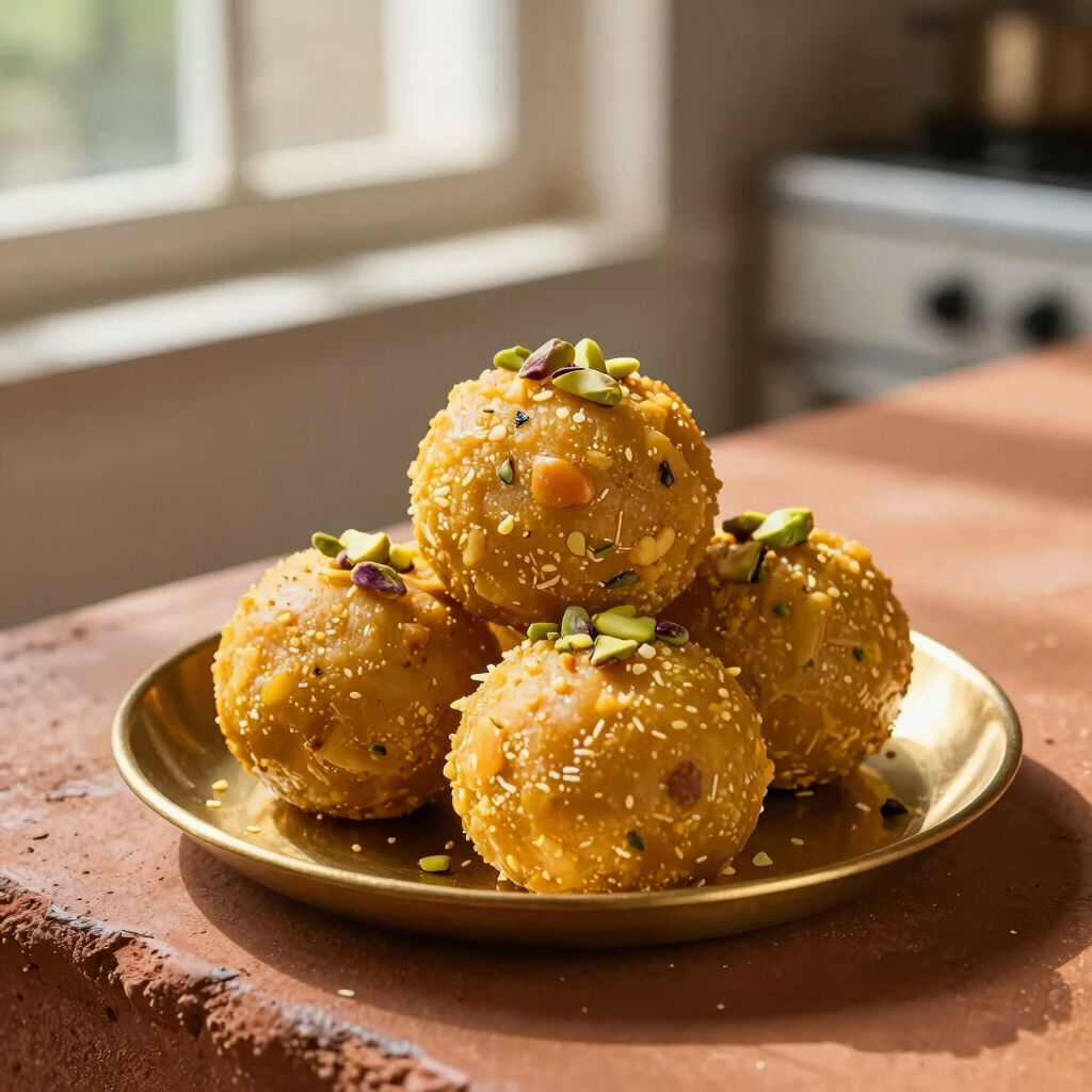 Desi Ghee Besan Laddoo