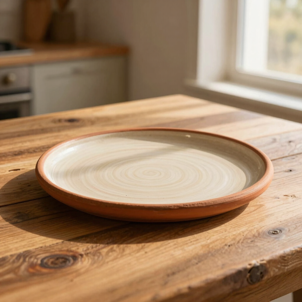Sun-Drenched Terracotta Plate