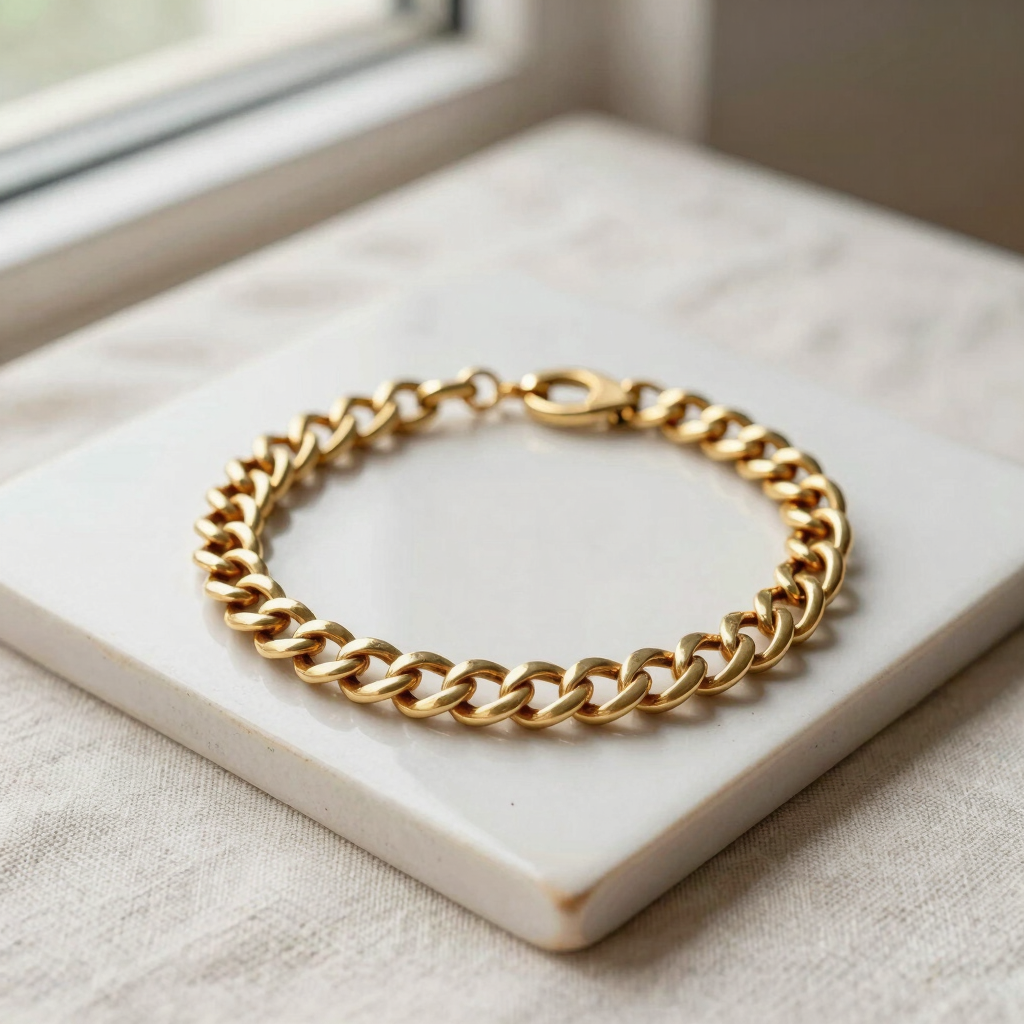 Gilded Link Toggle Bracelet
