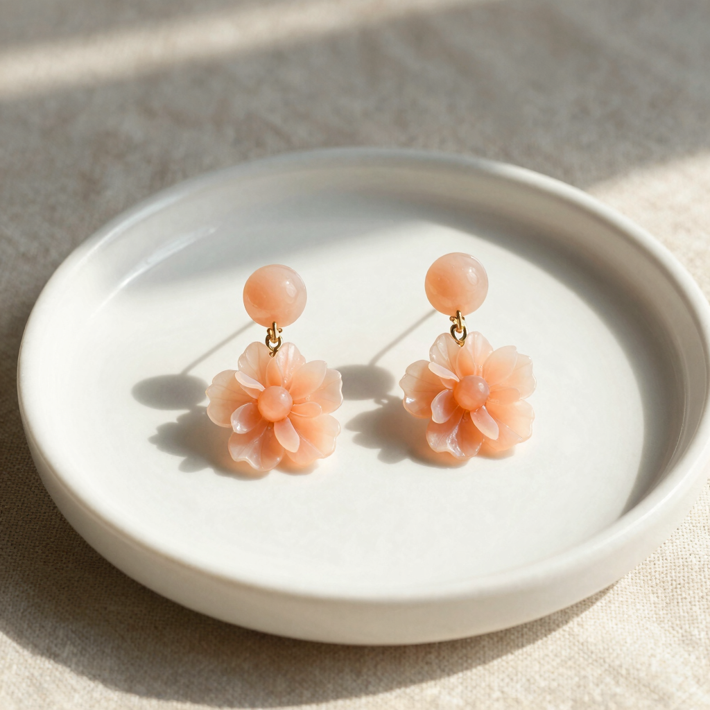 Blossom Acetate Drop Earrings