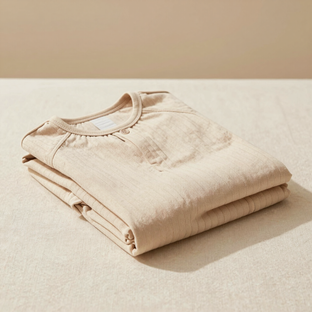 Soft-Ribbed Sleep Gown