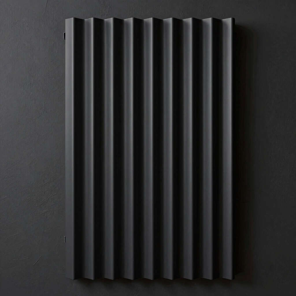 Noir Linear fluted PVC Panel