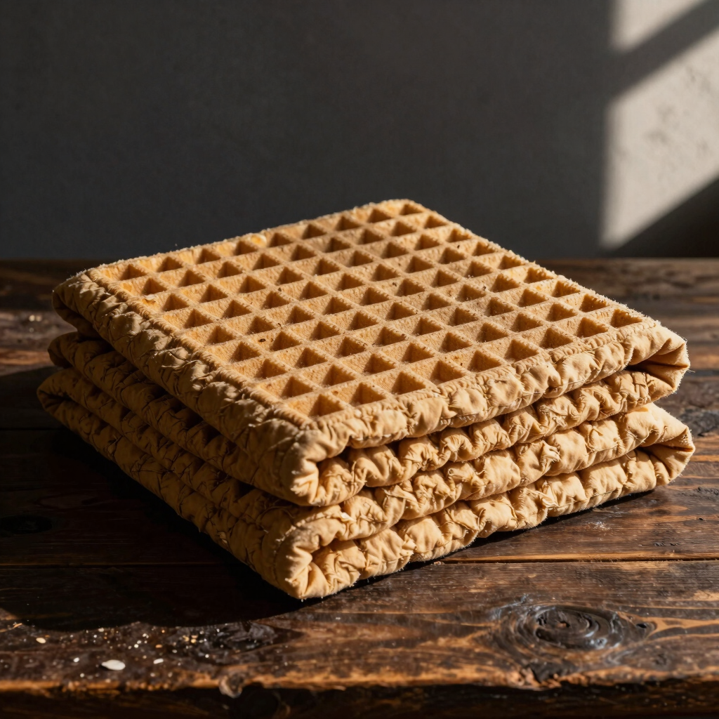 Oatmeal Waffle-Weave Bed Quilt