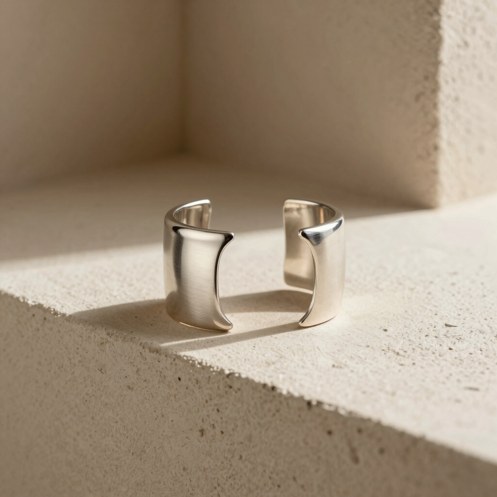 Arched Sterling Silver Cuff