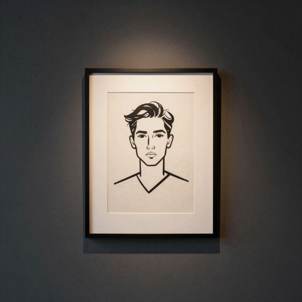 Die Moderne Linienkunst-Illustration