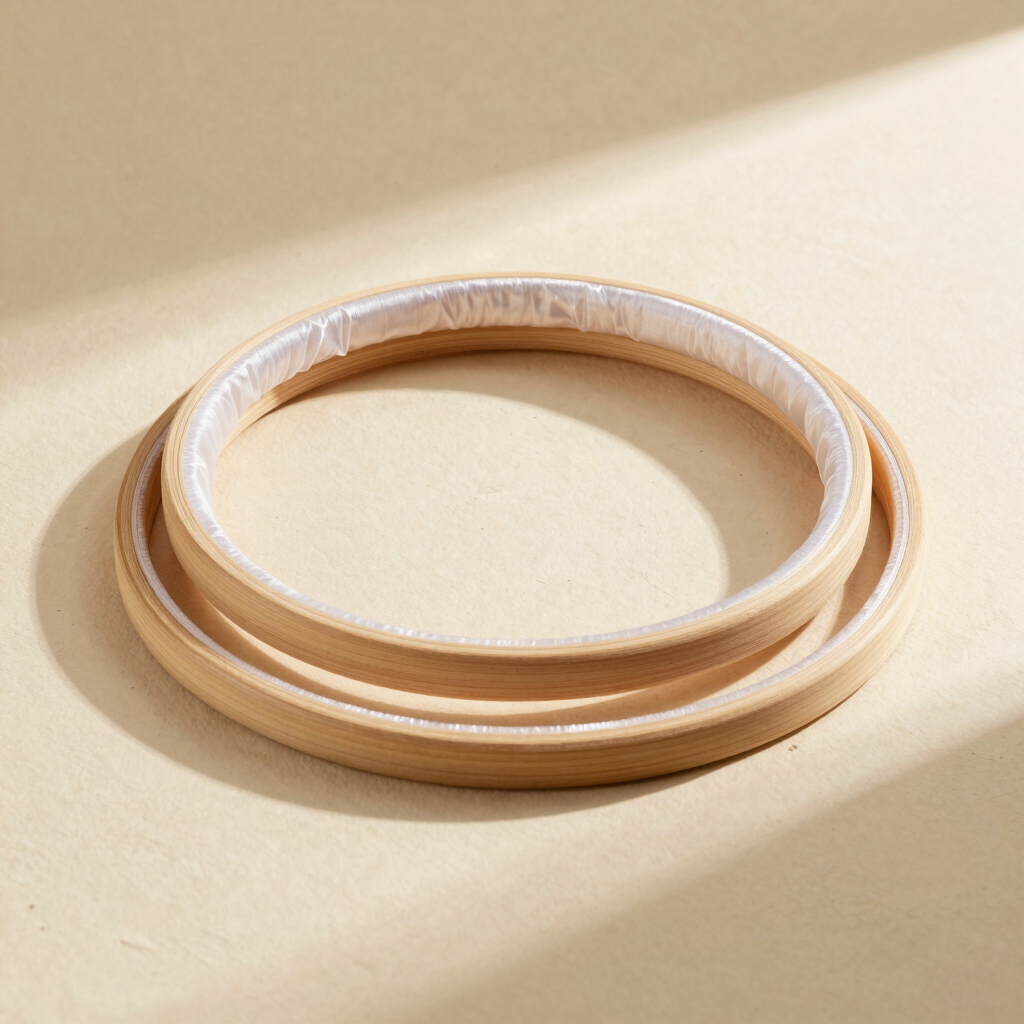 Pre-Stretched Habotai Silk Hoops