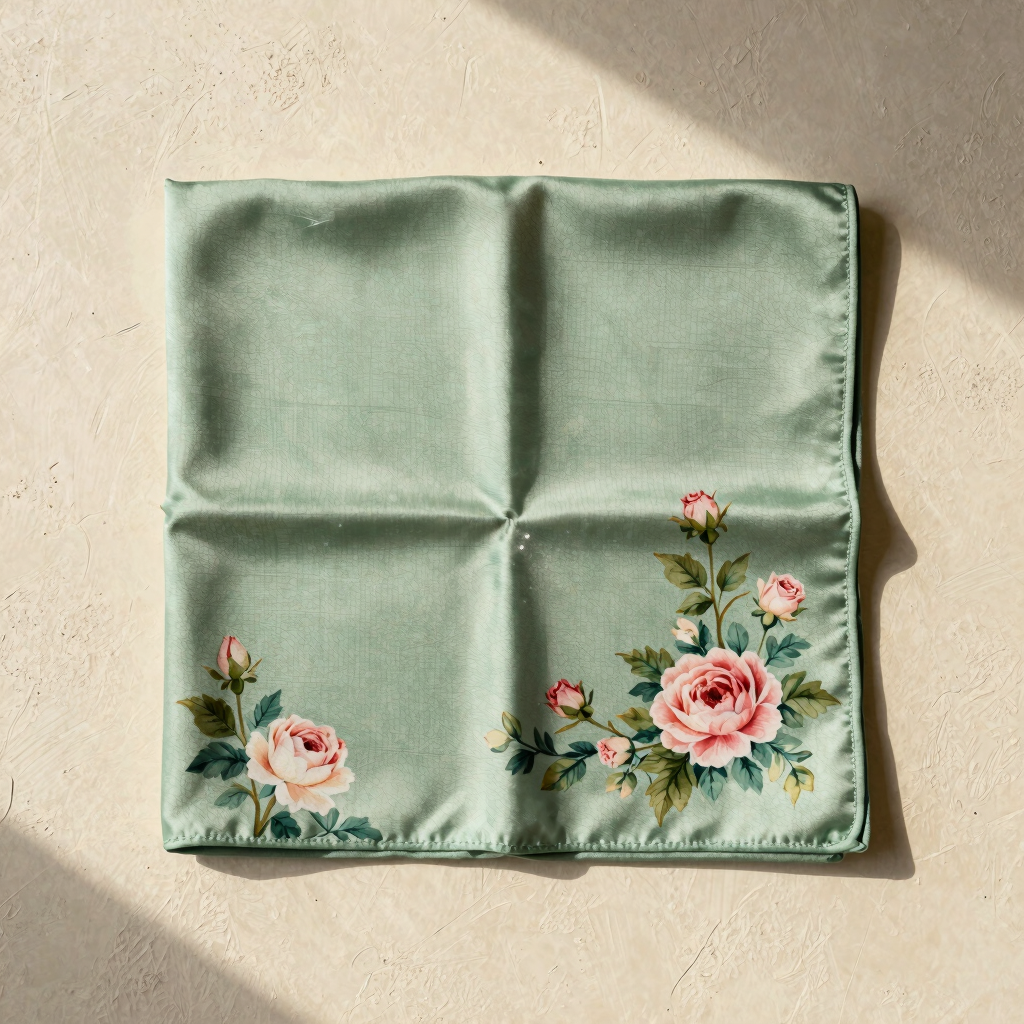 Meadow Floral Silk Handkerchief