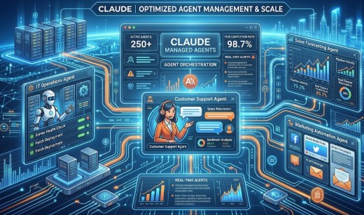 Claude Managed Agents dashboard showing agent session traces and tool calls
