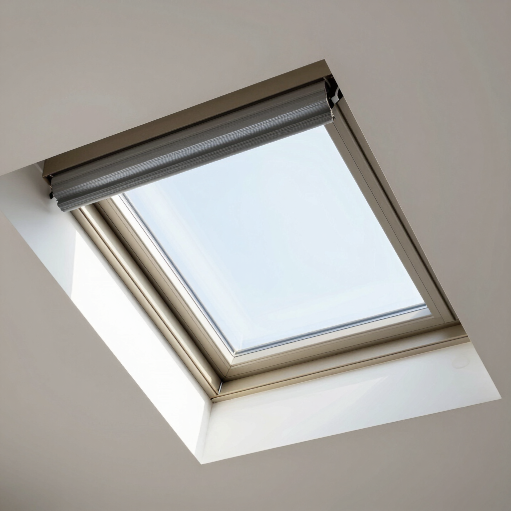 Dachfenster-Fliegengitter mit Rollosystem