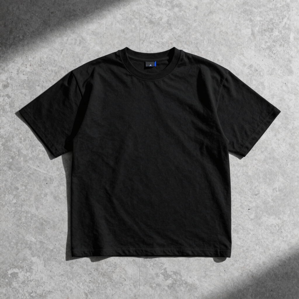 Camiseta Over Black Grid