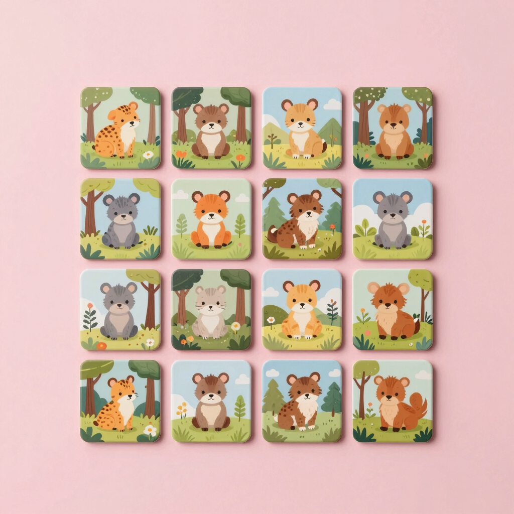 Woodland Animal Memory Card Game