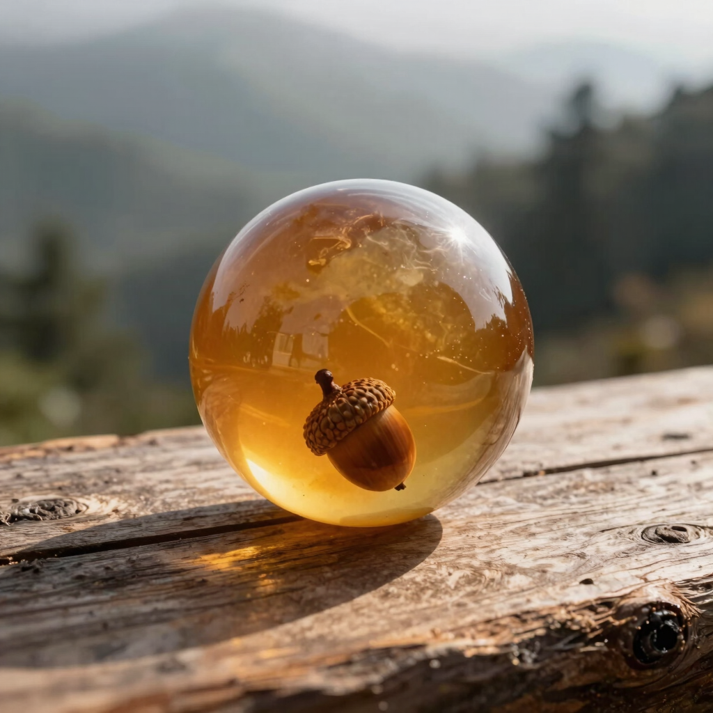 Eternal Amber Memorial Sphere