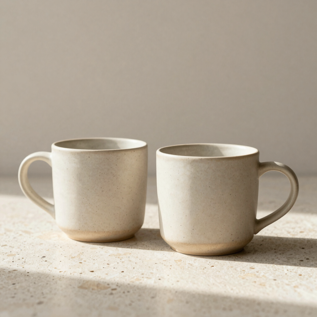 Speckled Clay Stoneware Mug Set