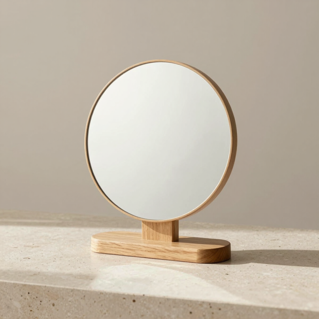 Solis Oak Table Mirror