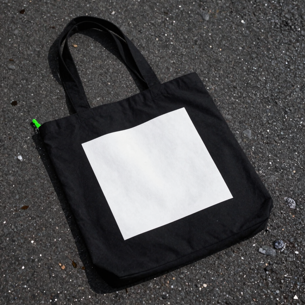 Static Grid Canvas Tote