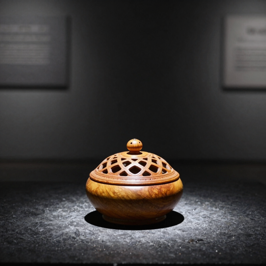 Hand-Carved Sandalwood Incense Burner