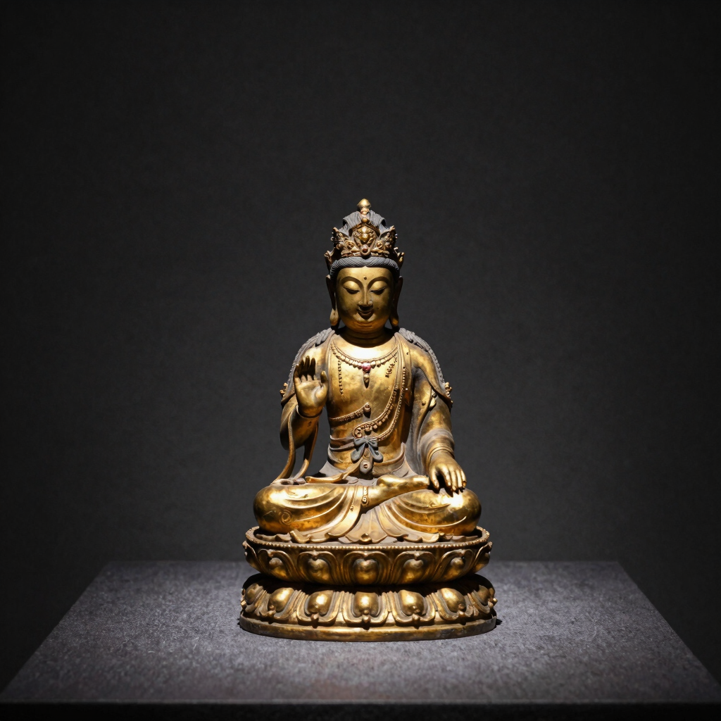 Gilded Bronze Bodhisattva Replica