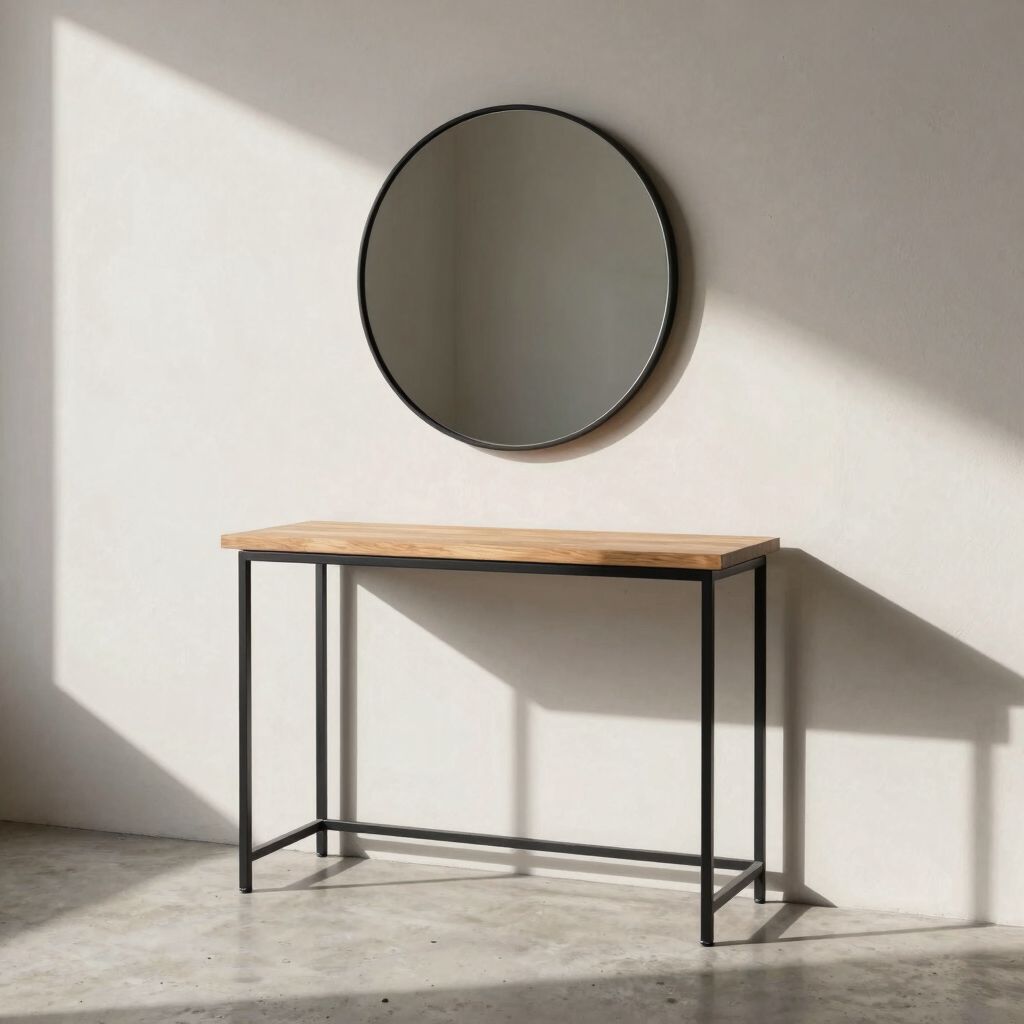 Outline Floating Mirror Console