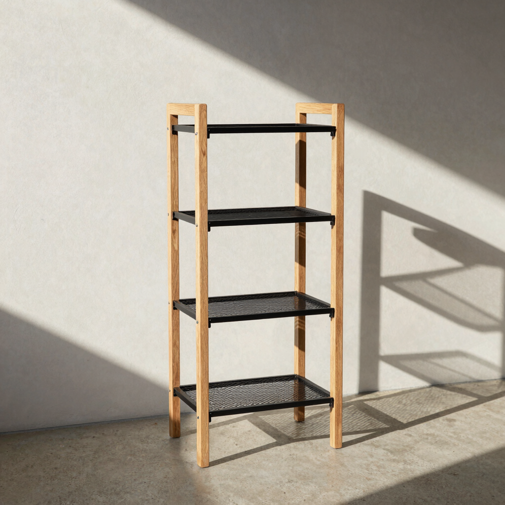 Column Three-Tier Shoe Tower