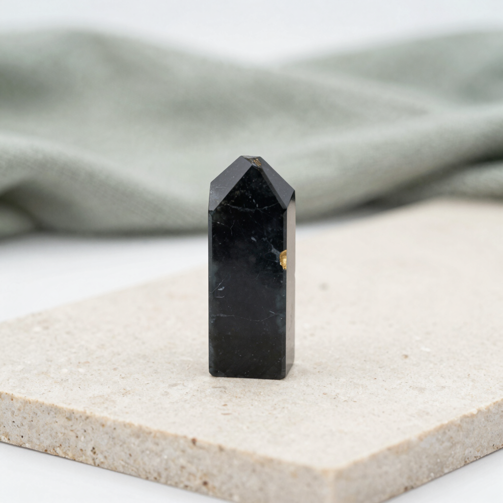 Raw Black Tourmaline Pillar