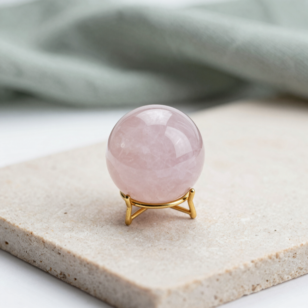 Rose Quartz Polished Sphere