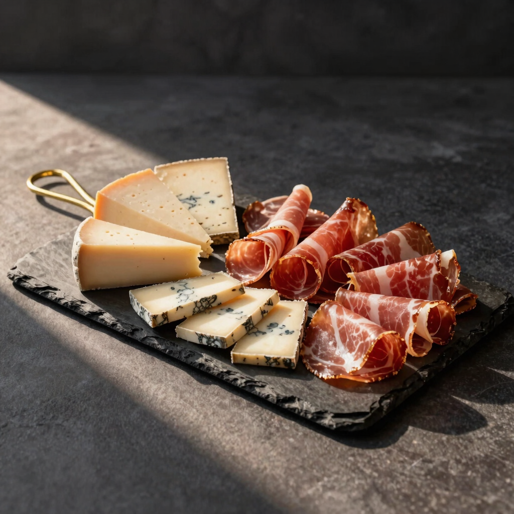 Barra Gourmet de Quesos y Carnes Frías