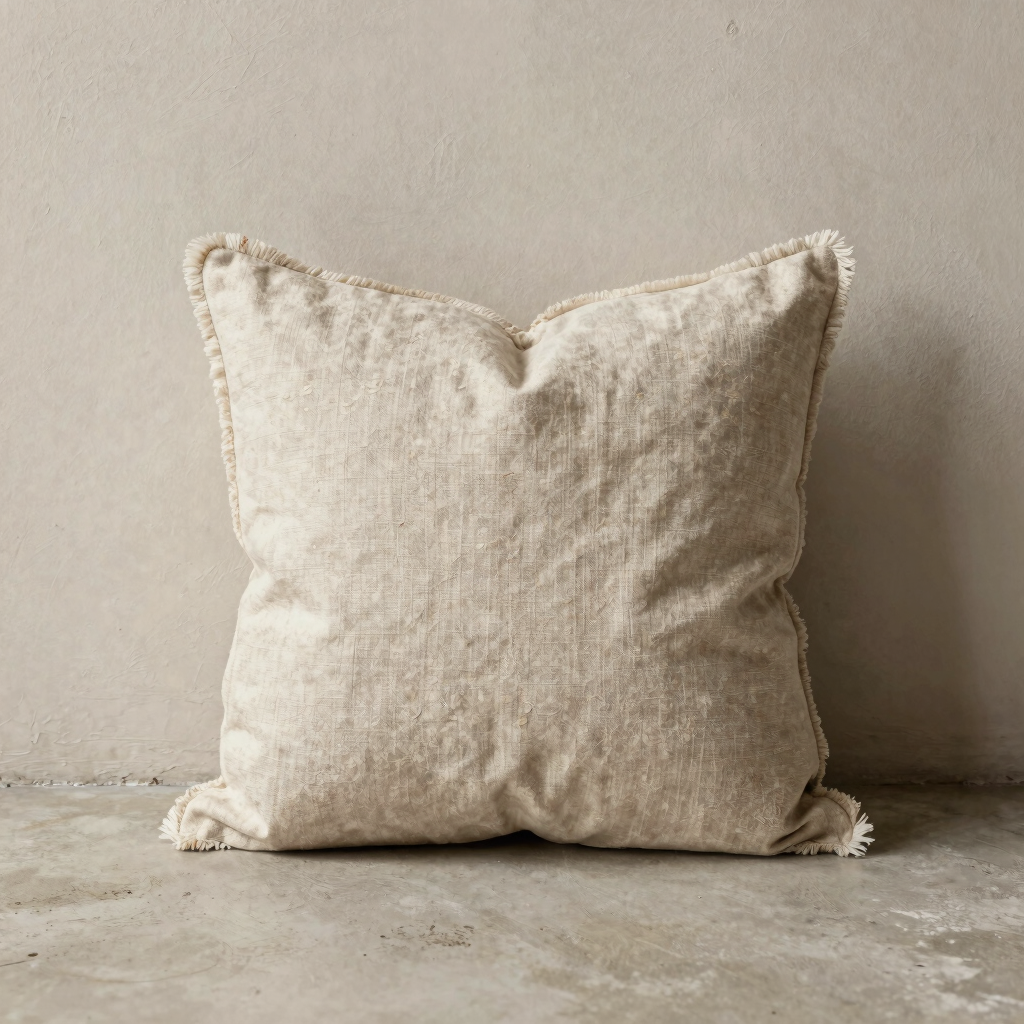 Oatmeal Slub Linen Cushion
