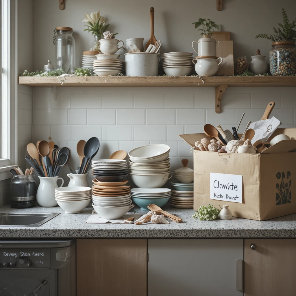 An open kitchen cabinet showcasing smart storage solutions such as tiered shelf organizers