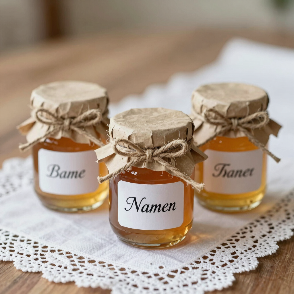 Bespoke Wedding Favor Jars