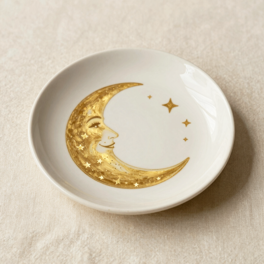 Plato Decorativo Luna de Octubre