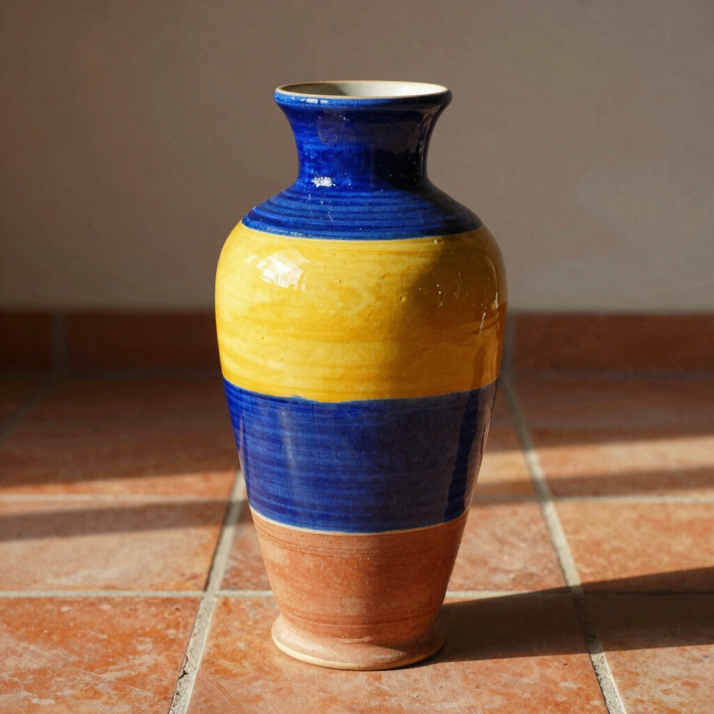 Saturated Color-Block Vase